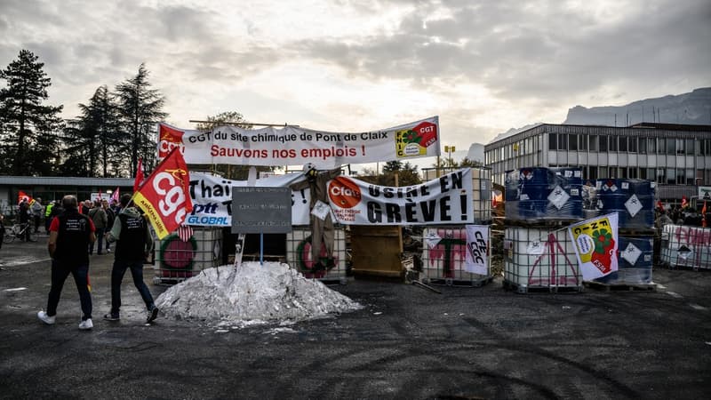 Grève à Vencorex: deux syndicats acceptent une "fin de conflit"