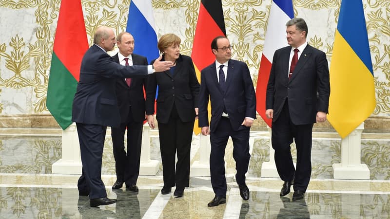 Le "format Normandie", ici en février 2015 à Minsk.