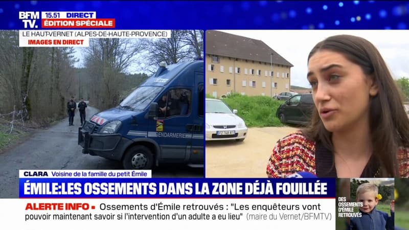 C'est tragique: une voisine de la famille d'Émile à La Bouilladisse réagit après la découverte des ossements du petit garçon