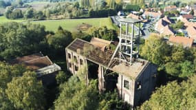 Vue aérienne de l'ancien site minier d'Anhiers dans le Nord