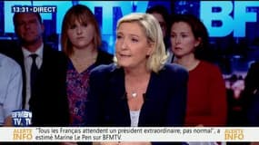 Comptes de campagne: "Le visage de la neutralité donné par l'institution judiciaire est la contre-partie de la confiance des Français", Marine Le Pen