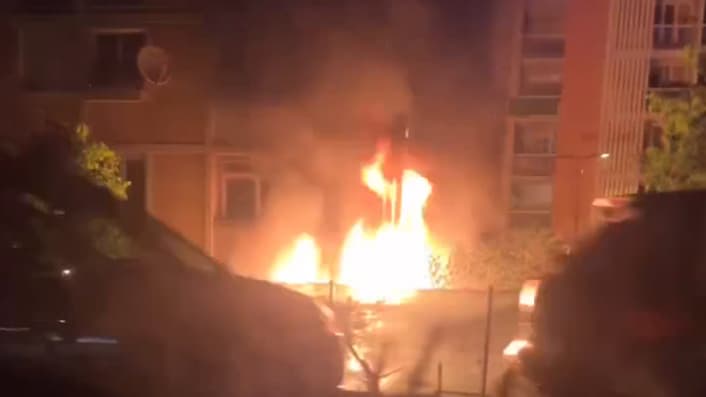 Un incendie à Grasse, le 5 mai 2024. Un incendie à Grasse, le 5 mai 2024.