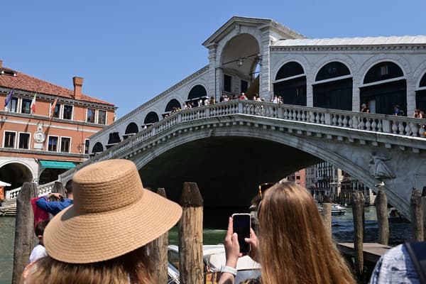 Des touristes à Venise, le 5 juin 2021. Des touristes à Venise, le 5 juin 2021.