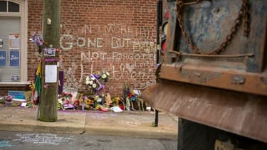Un mémorial en l'honneur de Heather Heyer à Charlottesville.