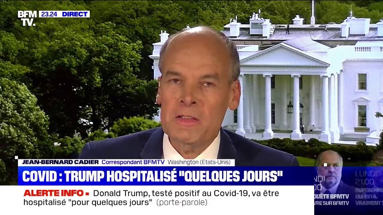 DONALD TRUMP HOSPITALIS SON PORTE PAROLE SORT DU SILENCE APR S visual data 8
