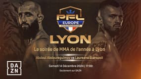 Le PFL Europe à suivre en exclusivité sur la plateforme de streaming DAZN