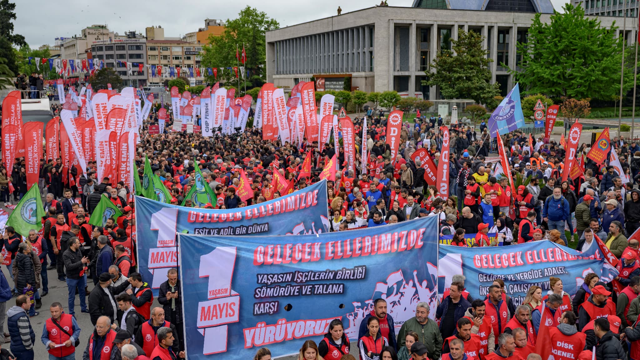 Manifestation du 1er mai 2024 à Istanbul, en Turquie Manifestation du 1er mai 2024 à Istanbul, en Turquie