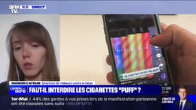 Cigarettes électroniques "puff": "L'interdiction est urgente" pour Marion Catelin (directrice de l'Alliance contre le tabac)