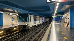 Le métro marseillais à la station Joliette. (Photo d'illustration)