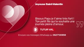 Message de Saint-Valentin, BFM Grand Lille.