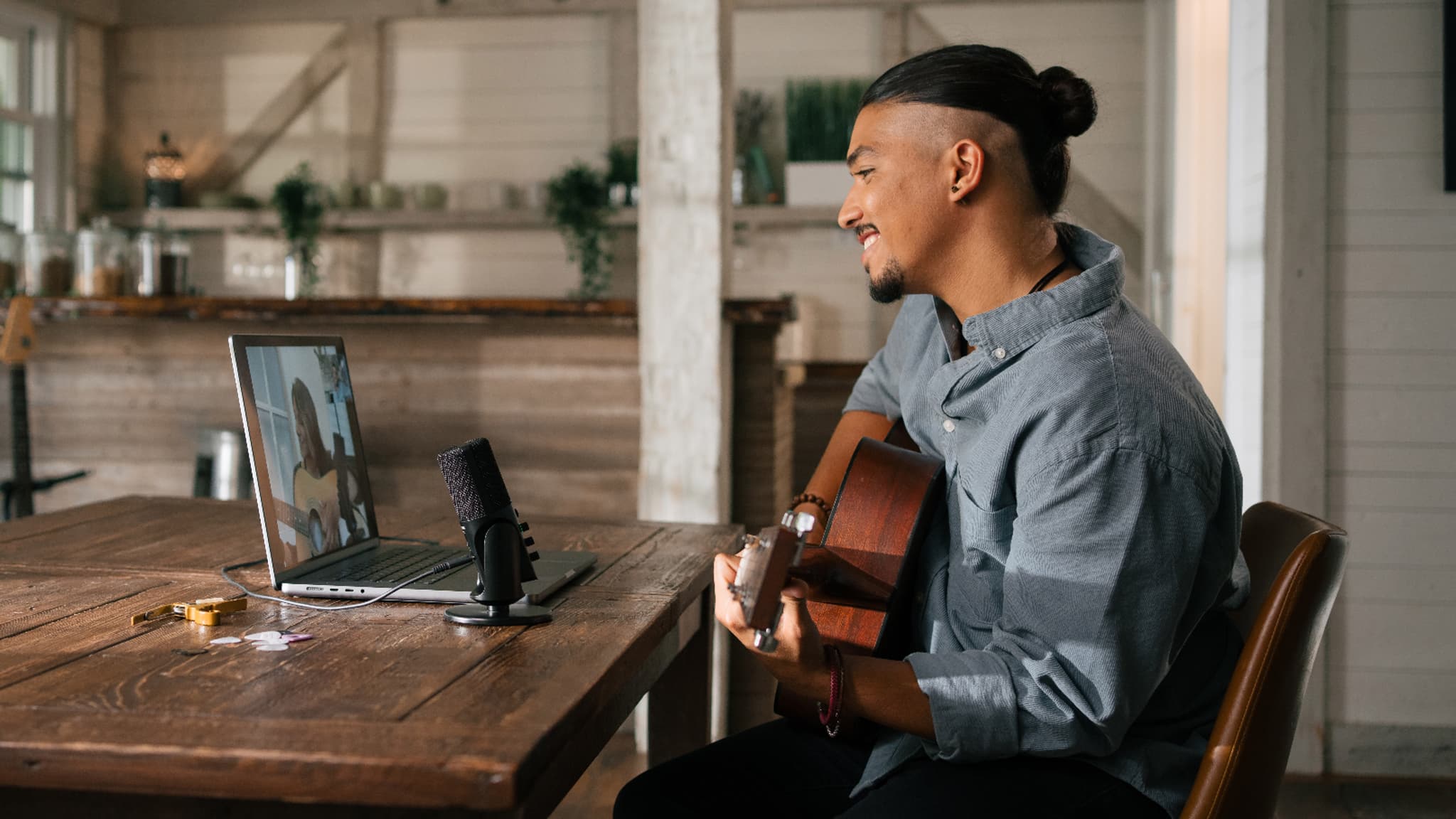 Le Profile USB Microphone sur socle