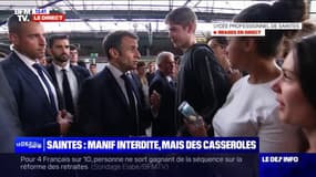 Militaire, architecte: des lycéens échangent avec Emmanuel Macron sur leur avenir 