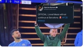 les mèmes sur le départ de Messi du FC Barcelone