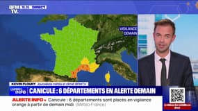 Canicule: 6 départements placés en vigilance orange pour la journée de vendredi