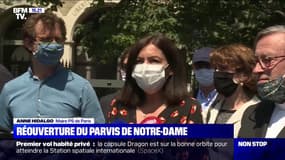 Anne Hidalgo sur la réouverture du parvis de Notre-Dame: "C'est une forme de renaissance"