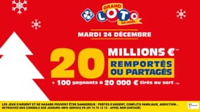 Loto : la cagnotte de Noël s’élève à 20 millions d’euros, et si vous tentiez de la gagner ?