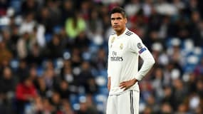 Le défenseur français du Real Madrid, Raphaël Varane, lors du match retour de la Ligue des Champions contre l'Ajax Amsterdam, le 5 mars 2019 au stade Santiago Bernabeu à Madrid