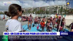 Nice: un club de plage accueille les enfants des centres aérés
