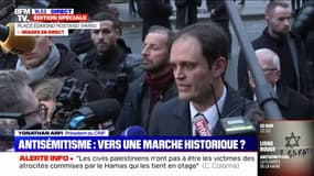 "Les actes antisémites ne menacent pas que les juifs mais la société française toute entière", estime Yonathan Arfi, président du CRIF