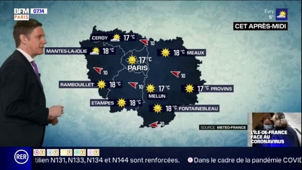 Quelques nuages ce samedi matin mais une aprèsmidi très ensoleillée en perspective jusquà 17C à Paris.jpg Quelques nuages ce samedi matin mais une aprèsmidi très ensoleillée en perspective jusquà 17C à Paris.jpg