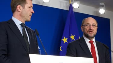 Paul Magnette (à gauche), le ministre-président de la Wallonie, refuse toujours de donner son accord au Ceta.