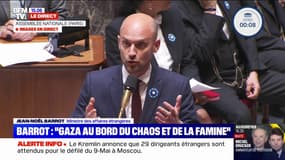 "Conquête de Gaza": "La France entend œuvrer à une solution politique, une solution à deux États", déclare Jean-Noël Barrot