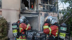 Les marins-pompiers sont intervenus pour un feu d'habitation dans le quartier Bonneveine.