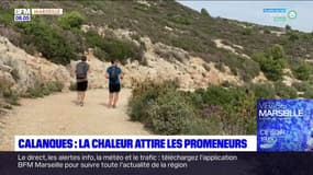 Marseille: les calanques encore très fréquentées en raison des températures actuelles