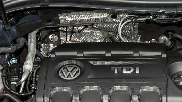 Un moteur diesel TDI installé sur le dernier Volkswagen Tiguan.