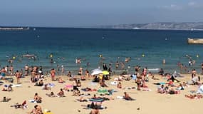La plage de Marseille.