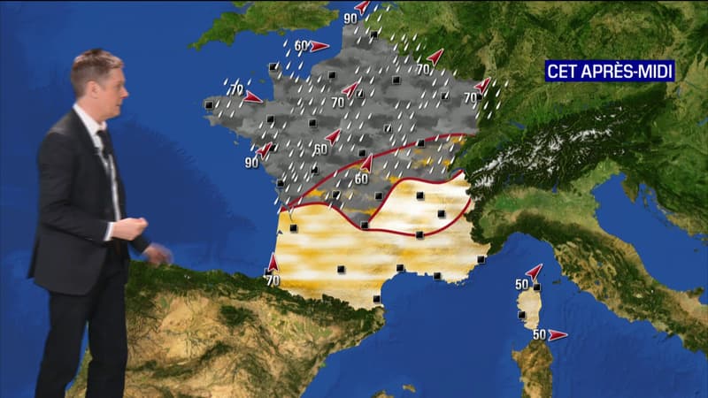 Météo: des pluies soutenues attendues sur la moitié nord du pays