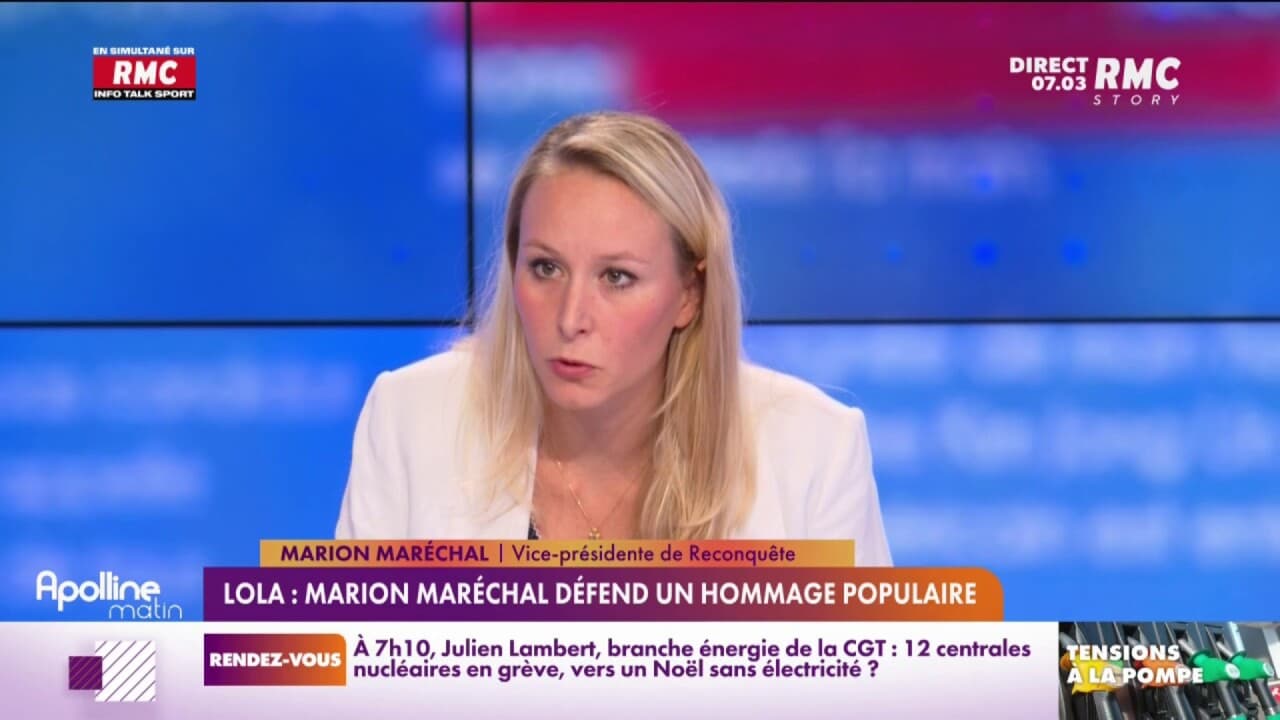 Lola: Marion Maréchal défend un hommage populaire