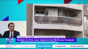 "Il y a une surreprésentation des étrangers dans l'habitation sociale." Laurent Jacobelli détaille la proposition du Rassemblement National d'accorder une préférence nationale pour l'attribution des HLM. 