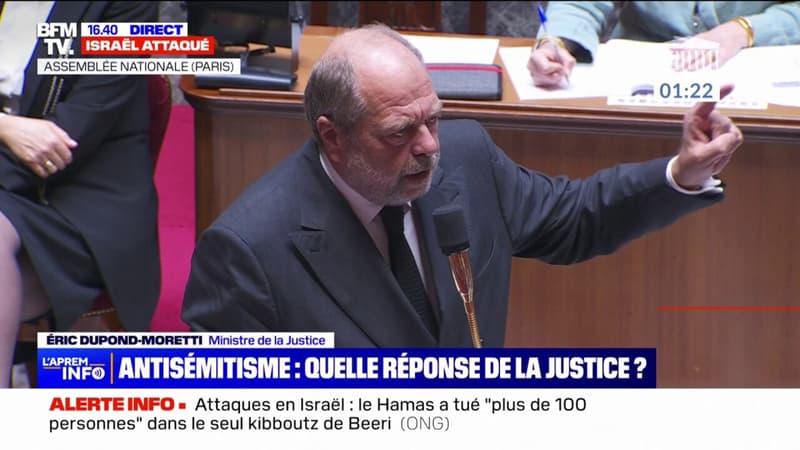Actes antisémites, apologie du terrorisme: Éric Dupond-Moretti demande un 