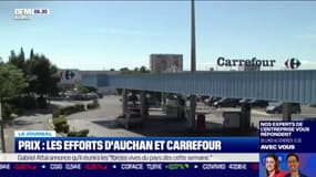 Prix : les efforts d'Auchan et Carrefour