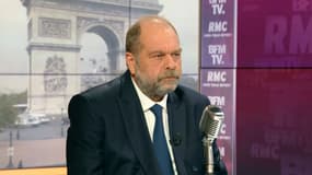 Le ministre de la Justice, Éric Dupond-Moretti, sur BFMTV-RMC, le 8 octobre 2020.
