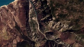Image satellite des Gorges du Verdon le 4 juillet 2022