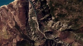 Image satellite des Gorges du Verdon le 4 juillet 2022