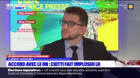 Législatives: un accord LR-RN qu'Éric Ciotti "n'est pas en mesure de tenir"