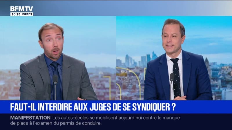 Condamnation de Nicolas Sarkozy: "Il y a des centaines de magistrats qui se sont prononcés sur ce dossier", rappelle Aurélien Martini (USM) après des intimidations contre la présidente du tribunal