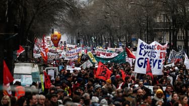 La manifestation parisienne du jeudi 9 janvier