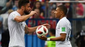 Olivier Giroud et Kylian Mbappé