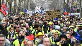 Rassemblement de gilets jaunes à Paris le 26 janvier 2019