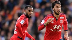 Alexandre Lacazette et Clément Grenier (Lyon)