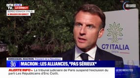 "Que vont-ils faire sur l'Ukraine ? Ils pensent le contraire", déclare Emmanuel Macron à propos du Nouveau Front populaire