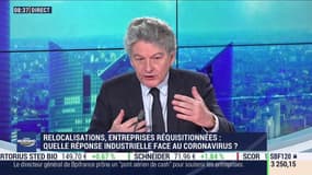 Cette crise "va accélérer le processus" de relocalisations, estime Thierry Breton