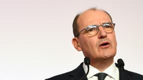 Le Premier ministre Jean Castex lors d'une conférence de presse à Paris le 27 août 2020