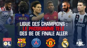 Ligue des champions : Le programme télé des 8e de finale aller (en exlusivité sur RMC Sport)