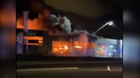 Un incendie dans une zone commerciale à Dardilly le 4 août 2023