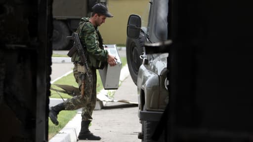 Séparatiste prorusse à Lugansk, le 4 juin dernier (photo d'illustration).